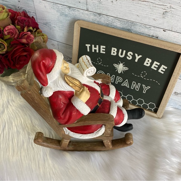 Christmas Santa On Rocking Chair - Picture 10 of 11